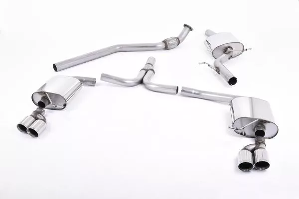 Milltek Sport Abgasanlage ab Kat für Audi A5 Sportback 2.0 TFSI 2WD und quattro Multitronic / S tronic (Variante: Polierte Endrohre)